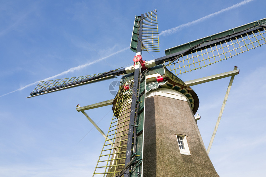 刀管理环境的荷兰传统风车德霍普图片