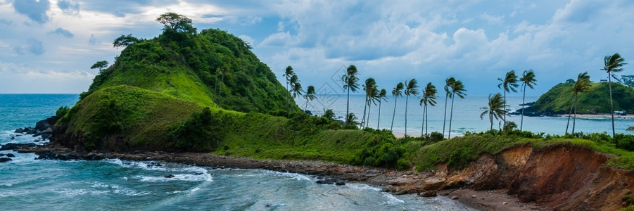 自然菲律宾爱妮岛巴拉望的海滩阿塔坎靠近菲律宾爱妮岛巴拉望卡扬甘长滩图片