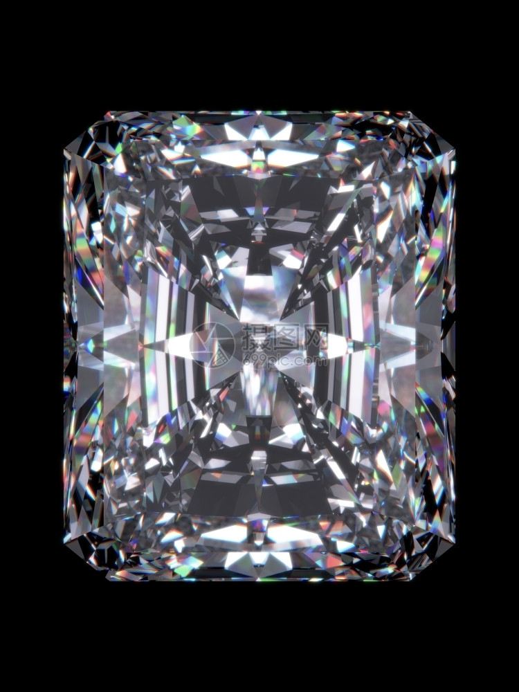 钻石系列与3D珠宝隔离的钻石3D珠宝杰出的富有首饰图片