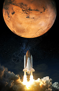 太阳初起勘探航天飞机起往美国航天局提供的这幅图像火星元素美航空天局宇宙飞船设计图片