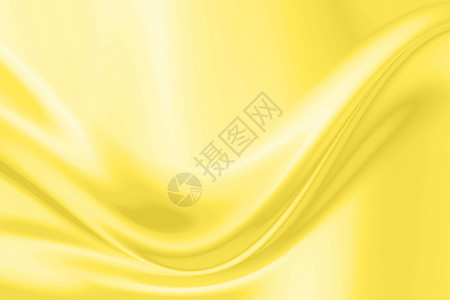 黄色闪耀曲线明亮的装饰丝绸或缎面织物抽象亮黄色纹理特写插图布背景与柔和的抽象波浪丝绸或缎面织物抽象亮黄色纹理特写插图布背景与柔和的抽象波浪纺背景