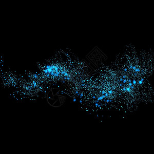 抑尘车蓝光闪和布OK赫星的魔法尘在你产品的底片粒子上为了神奇散景设计图片