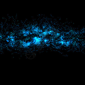 擦尘布神奇闪耀蓝光和布OK赫星的魔法尘在你产品的底片粒子上庆典设计图片