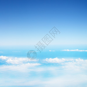 美丽蓝色天空中的云飞机风景白色门户14图片