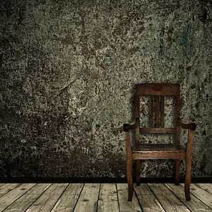 空的肮脏以单张椅子复制空间拍摄的抽象泥土破旧内部照片家背景图片