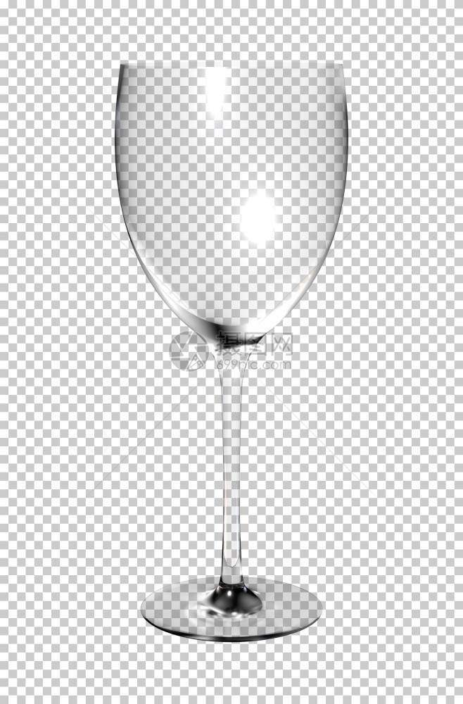 餐厅现实主义香槟酒用于葡萄白兰地或香槟的透明玻璃杯图片