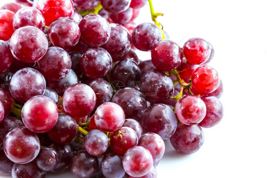 葡萄栽培束白底红葡萄水果多汁的图片