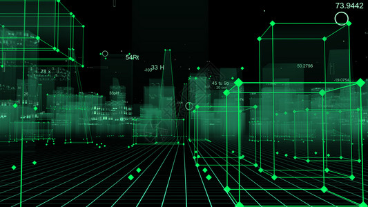 体倦乏力建造有创力的结构体3D从网络空间和信息存储中的数据向抽象技术数字城市展示信息空间存储中的抽象技术设计图片