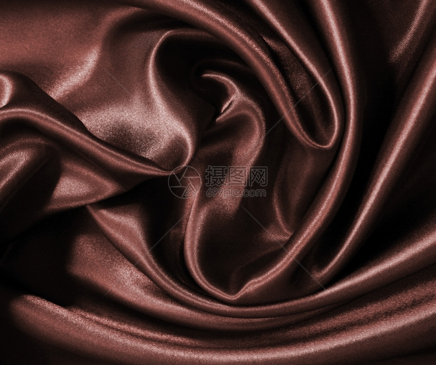 纺织品闪耀平滑优雅的深褐色巧克力丝可用作背景情人节图片