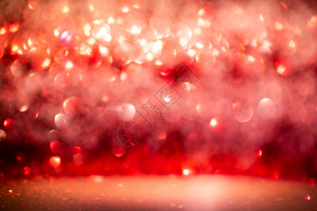 令人兴奋的博克红光年灯背景在节庆和祝活动上不集中关注紫色的图片