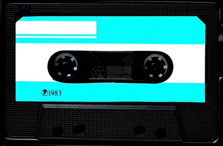 肮脏的1970年代复制旧式紧贴录音磁带关闭旧录音图片