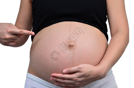 孕妇的腹部特写背景图片