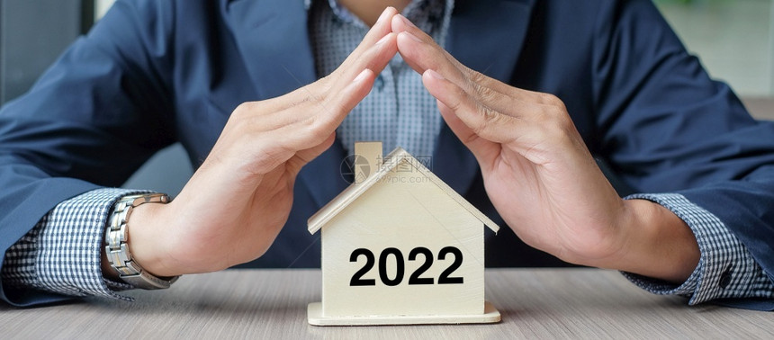 解析度数字住宅商人接管木屋模式20年新案文财产保险和房地概念的木屋模式图片