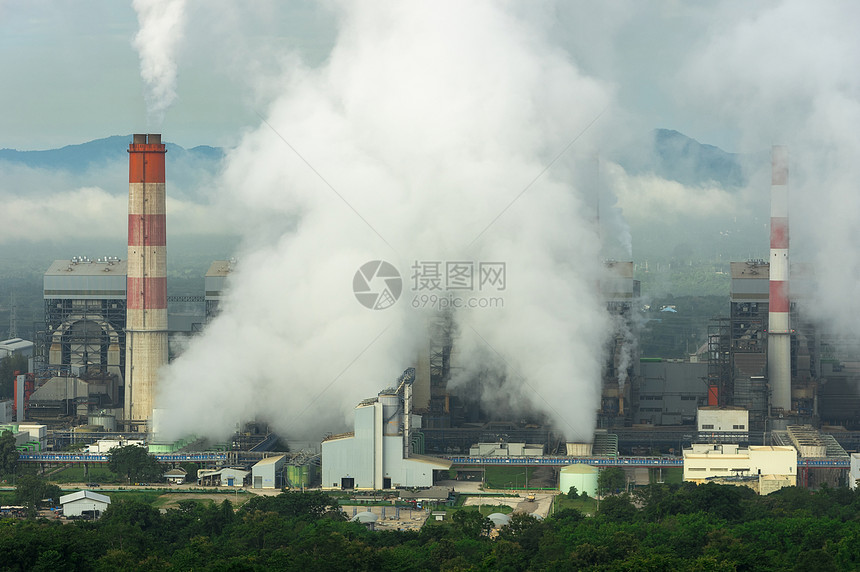 活力烟雾煤电站中的蒸汽空气污染蒸发电厂的爆空污染抽烟全球的图片