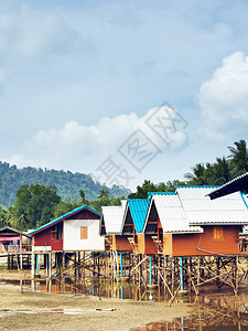 泥自然景观泰国AndamanSeaShore渔村图片