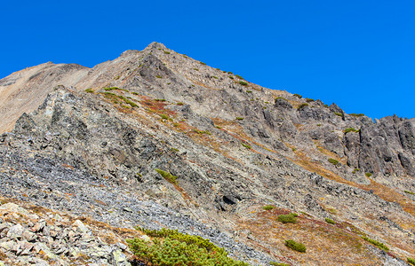 景观旅行游火山的岩石斜坡图片
