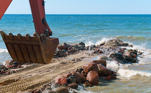 加里宁格勒工程岸上施设备防波堤施工海岸保护措施上工设备防波堤施工结石行业设计图片