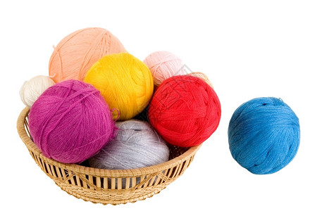 颜色为了钩做编织的杂耍场在很多人身上编织是一种爱好图片