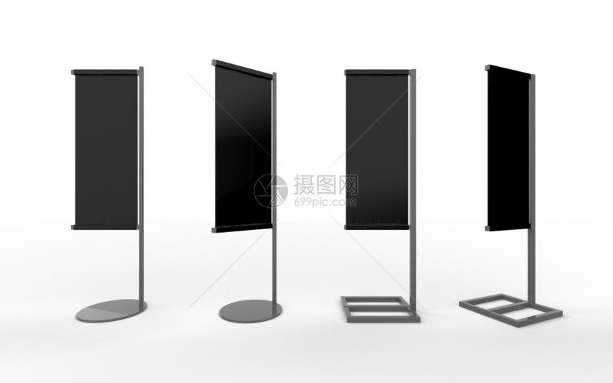 工作小路一组黑白日本帜显示黑白横幅包括用于设计或艺术作品A的铝框架缩放路径xAtemplate柜台图片