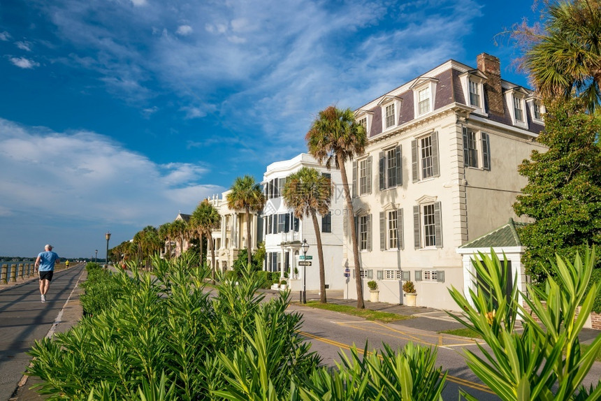 大西洋屋家美国南卡罗来纳州Charleston具有历史意义的滨海区电池公园图片