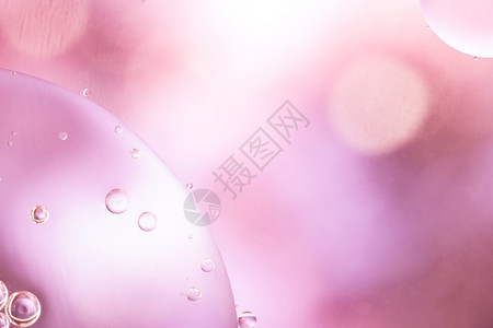 红珍珠石榴粉红色的气泡设计图片