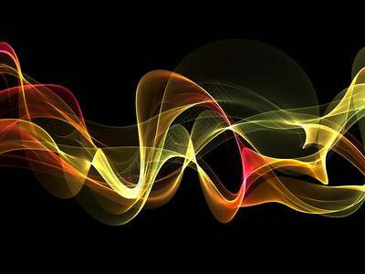 抽象的黄金扭曲波浪漩涡斑异常图片