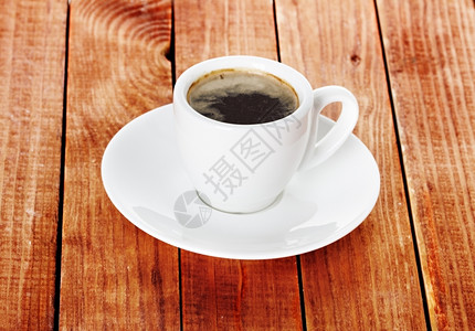 木制背景的咖啡杯和茶碟有机的桌子饮料图片