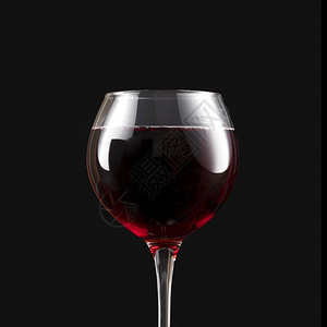 簇优雅的深红葡萄酒杯散景庆典图片