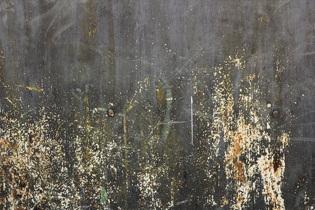 垃圾摇滚磨损表面风化生锈的油漆层金属板古老的图片