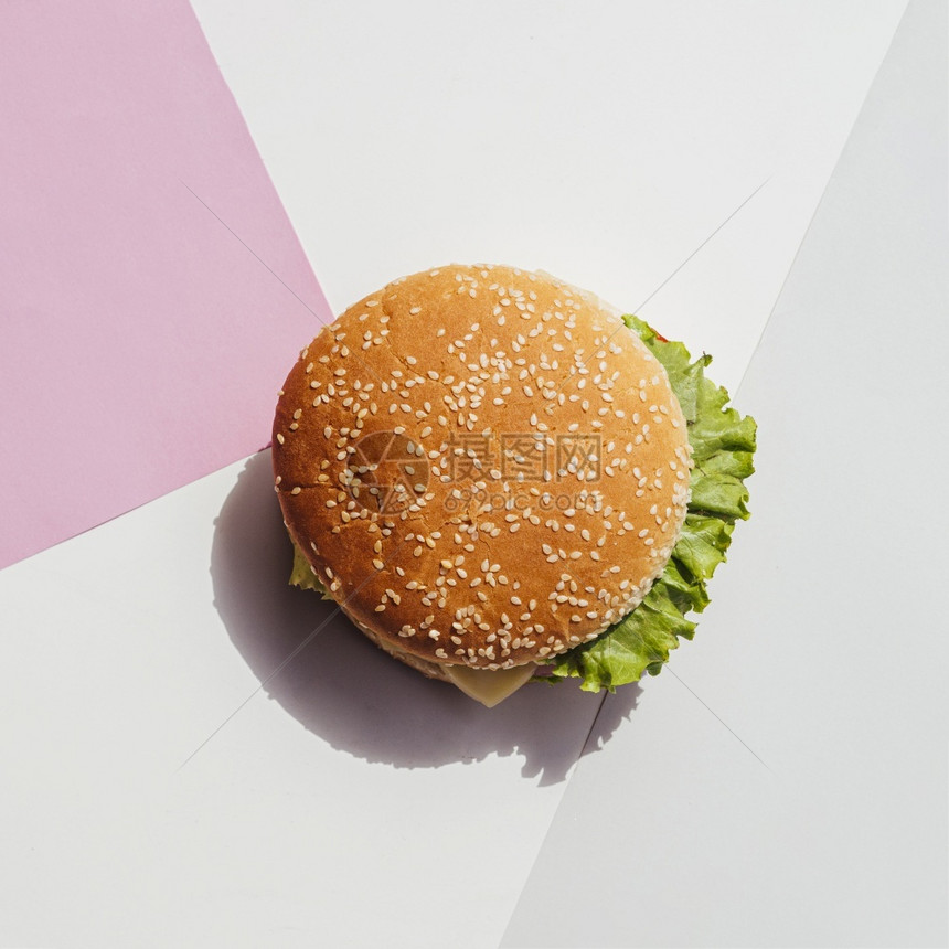 工艺博客高清晰度照片平板汉堡简单背景优质照片高量超优美艺术图片
