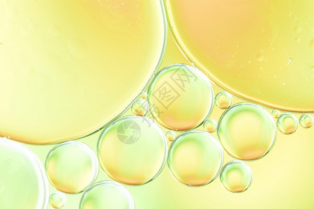 黄绿艺术彩色气泡图片