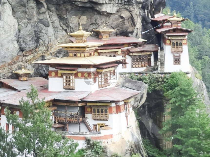 不丹寺庙僧达昌喜马拉雅图片