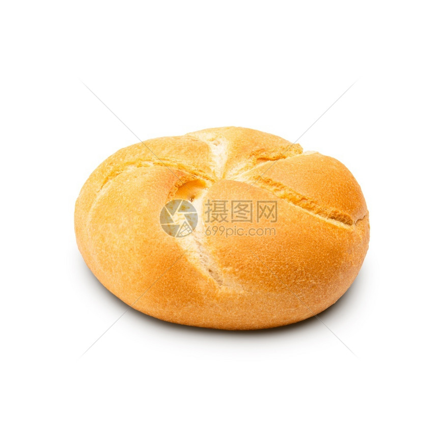 凯撒食物晚餐烤面包卷在白背景上被隔绝的烤面包卷图片