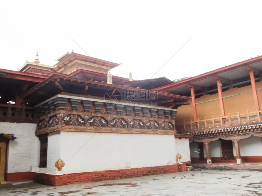 不丹寺庙著名的悬崖喜马拉雅图片
