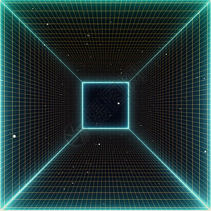 网格地形迪斯科80年代适合以1980年代风格设计的数字网络地面景观的反转式SciFi背景未来地貌网格合适的抽象背景