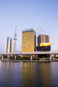 城市日本东京光天线运河城市景观图片
