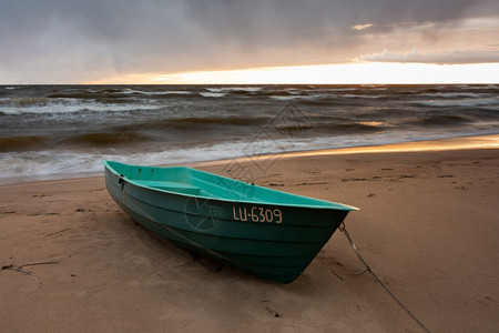 自然拉脱维亚图贾市波罗的海停泊船16052海景太阳图片
