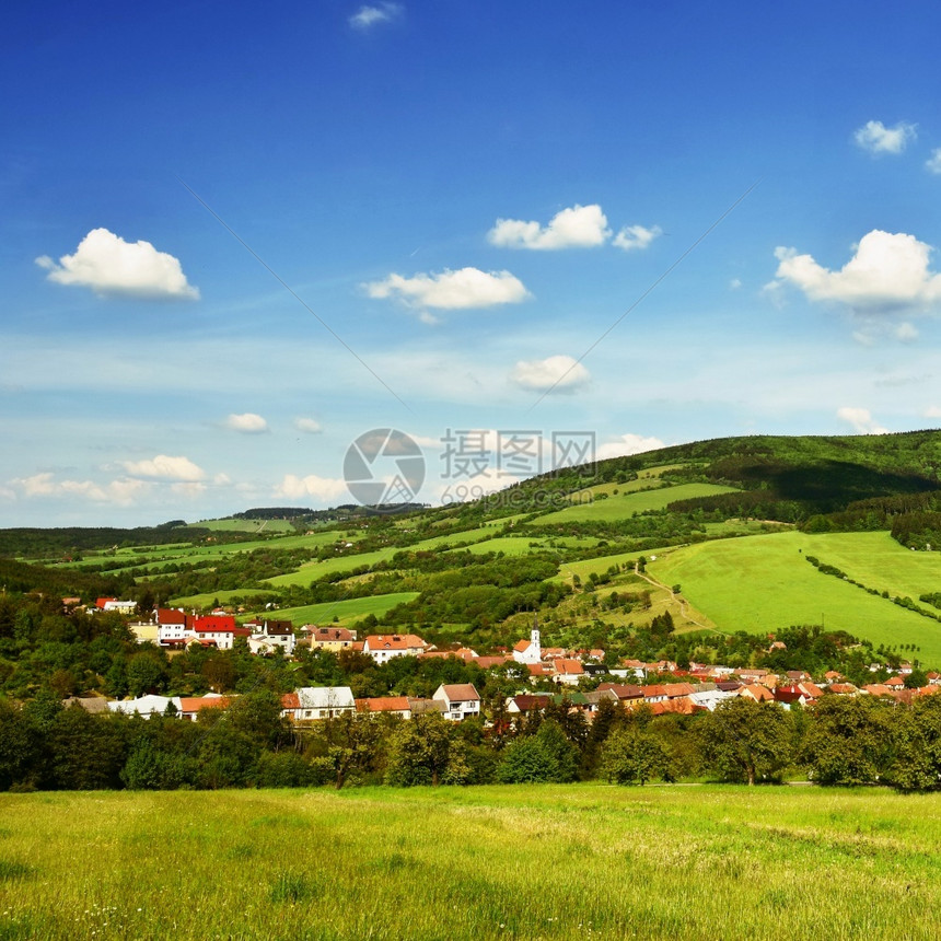 夏季山区美丽的风景捷克白喀尔巴阡山脉欧洲公园风景优美全图片