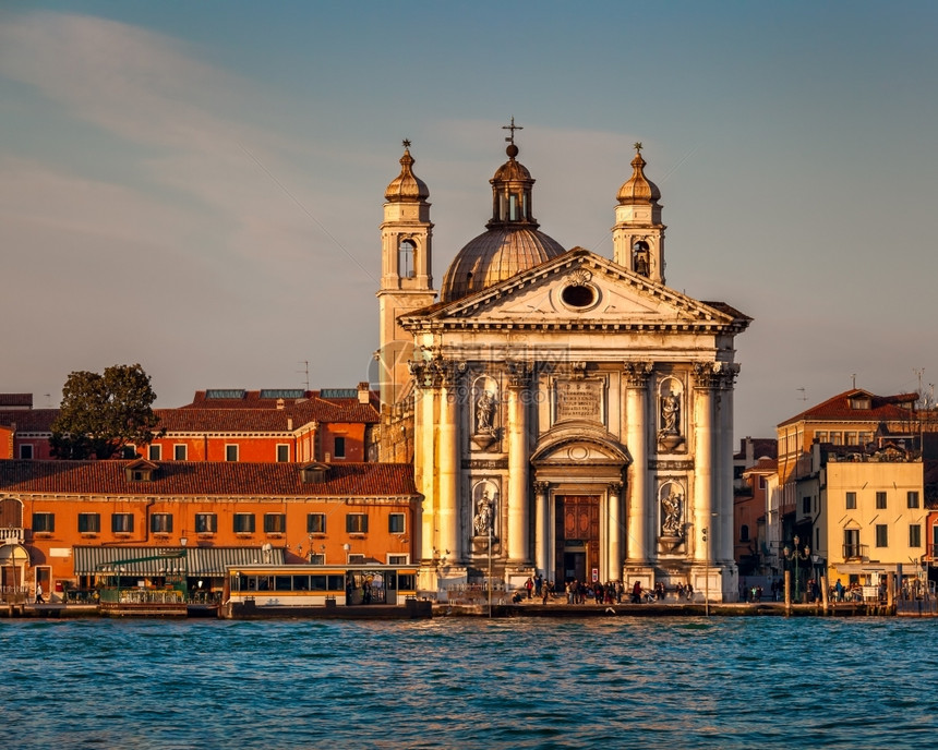 威尼斯天线和圣玛丽亚德尔罗萨里奥教堂意大利威尼斯假期拉古纳威尼托图片