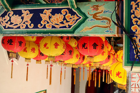 中华圣殿宾南马来西亚佛黄色的吸引力图片