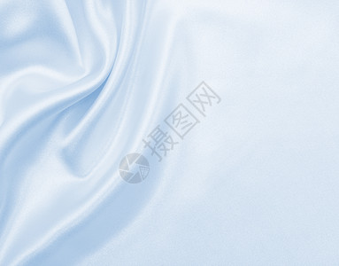 颜色折痕天蓝平滑优雅的蓝色丝绸或席边奢华布质料可用作抽象背景本色设计图片