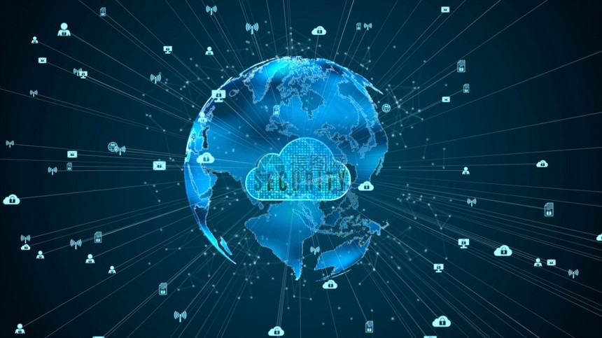 黑客电脑密码由纳萨制造的安全数据网络字云电子计算机网络安全概念地球元素由纳萨设计图片