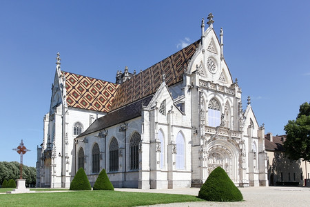 基督入口历史的法国布雷斯堡鲁王室修道院图片