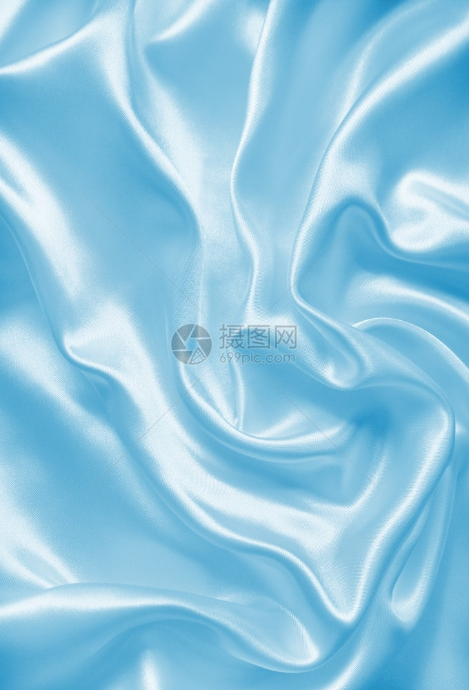 材料采用颜色平滑优雅的蓝丝绸或可用作背景图片