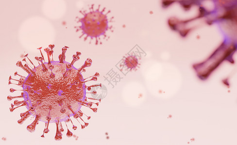 传染性疾病渲染致病的毒学CVID19细胞呼吸道疾病的原因大流行病危机背景3d插图a艾滋设计图片