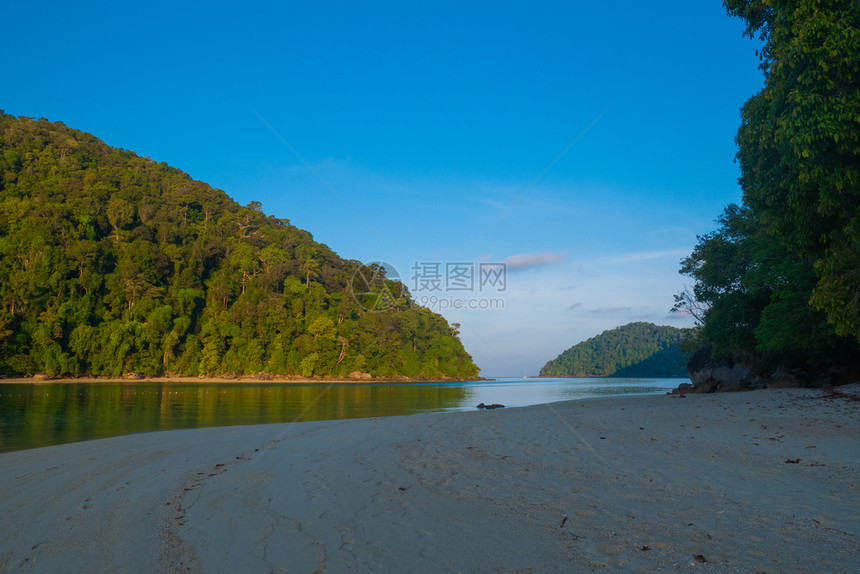 绿色雨林亚洲泰国素岛热带屿海泰国苏林岛图片