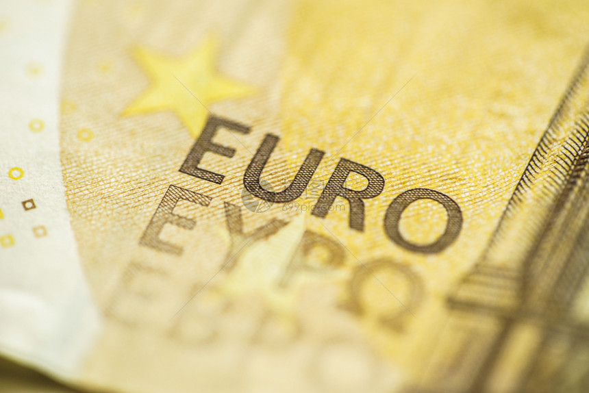 银行业白色的关闭欧元钞票货币50钞票的宏观细节现金法案概念高清晰度照片金融的图片