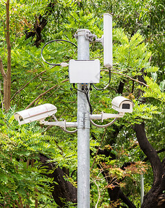 记录户外警卫城市公园安全系统现代cttv标准图片