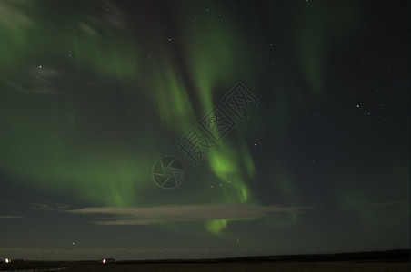 极北光冰岛夜晚美丽图片