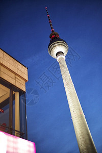 柏林电视塔中德国欧洲区沃尔特中央图片